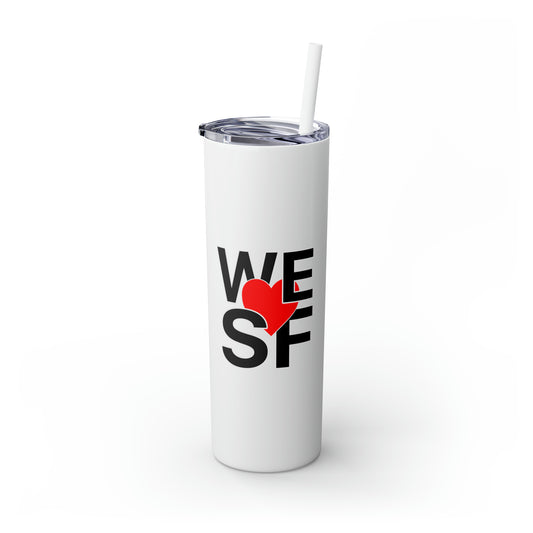 welovesf - 20oz Skinny Tumbler with Straw